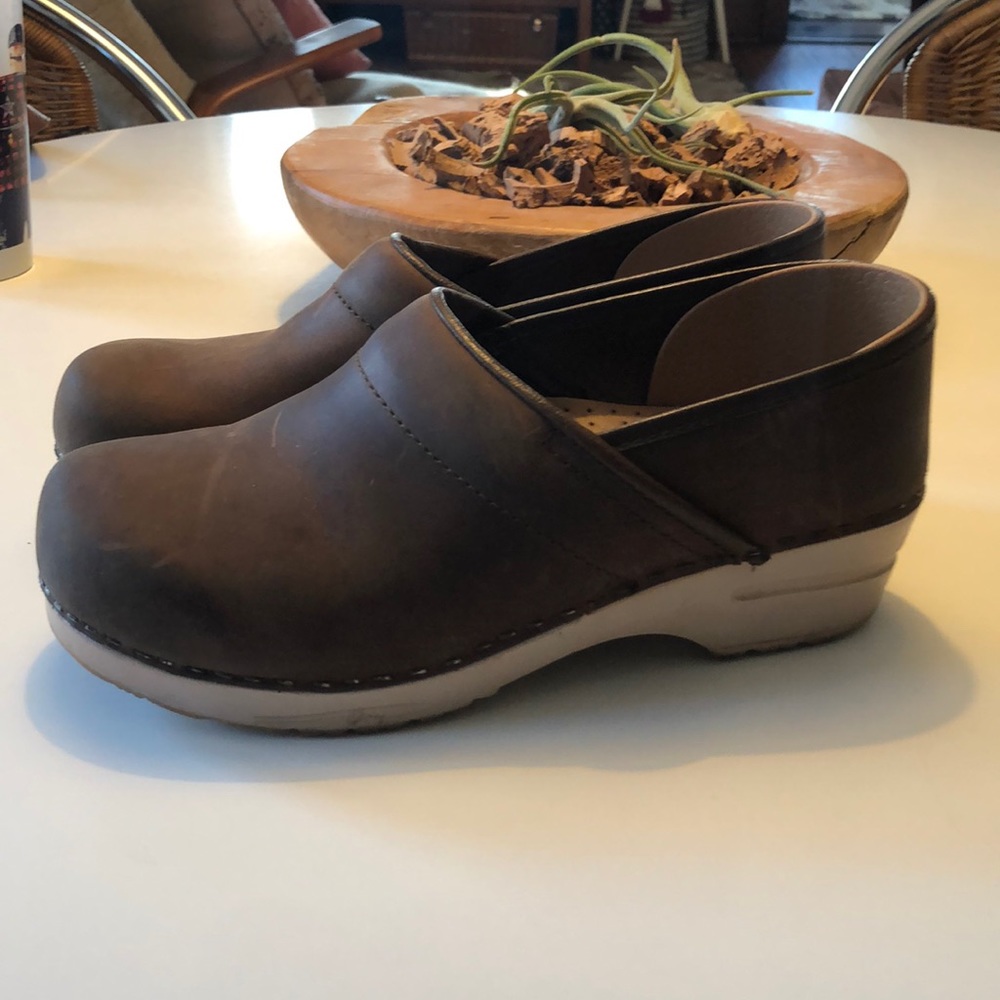 Dansko leather clogs